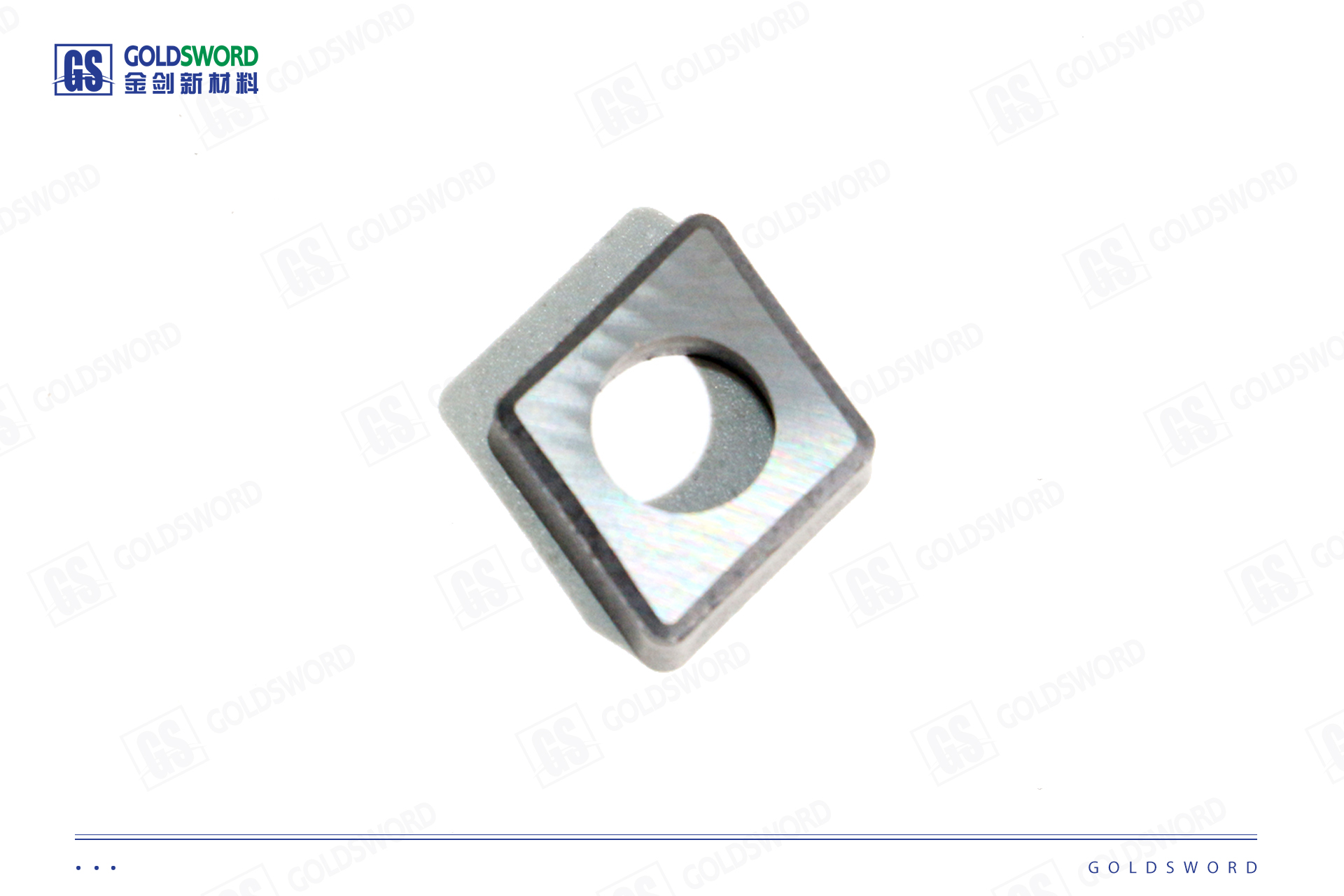 Short diamond-shaped perforated CNC insert