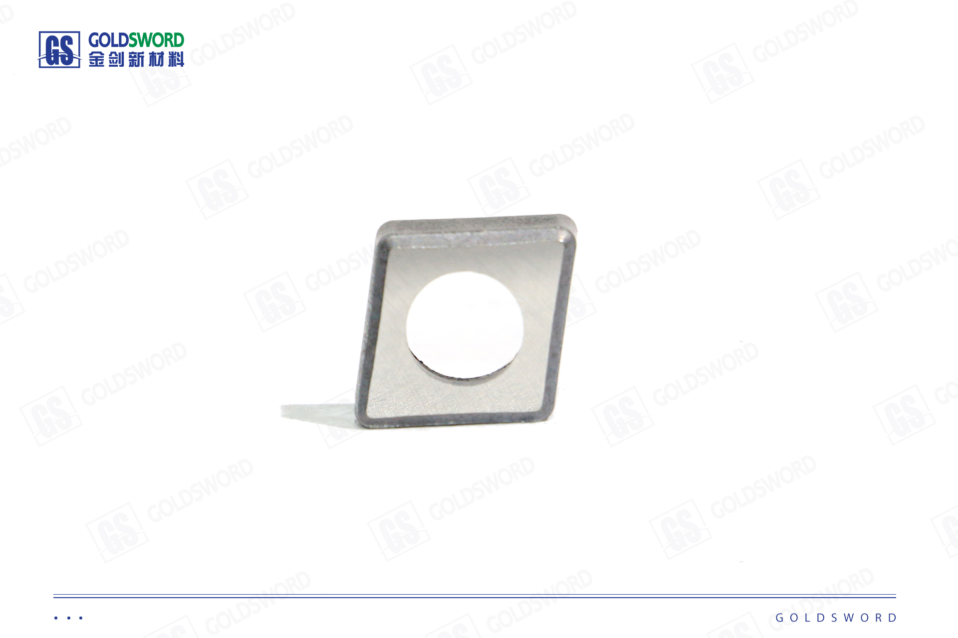 Short diamond-shaped perforated CNC insert