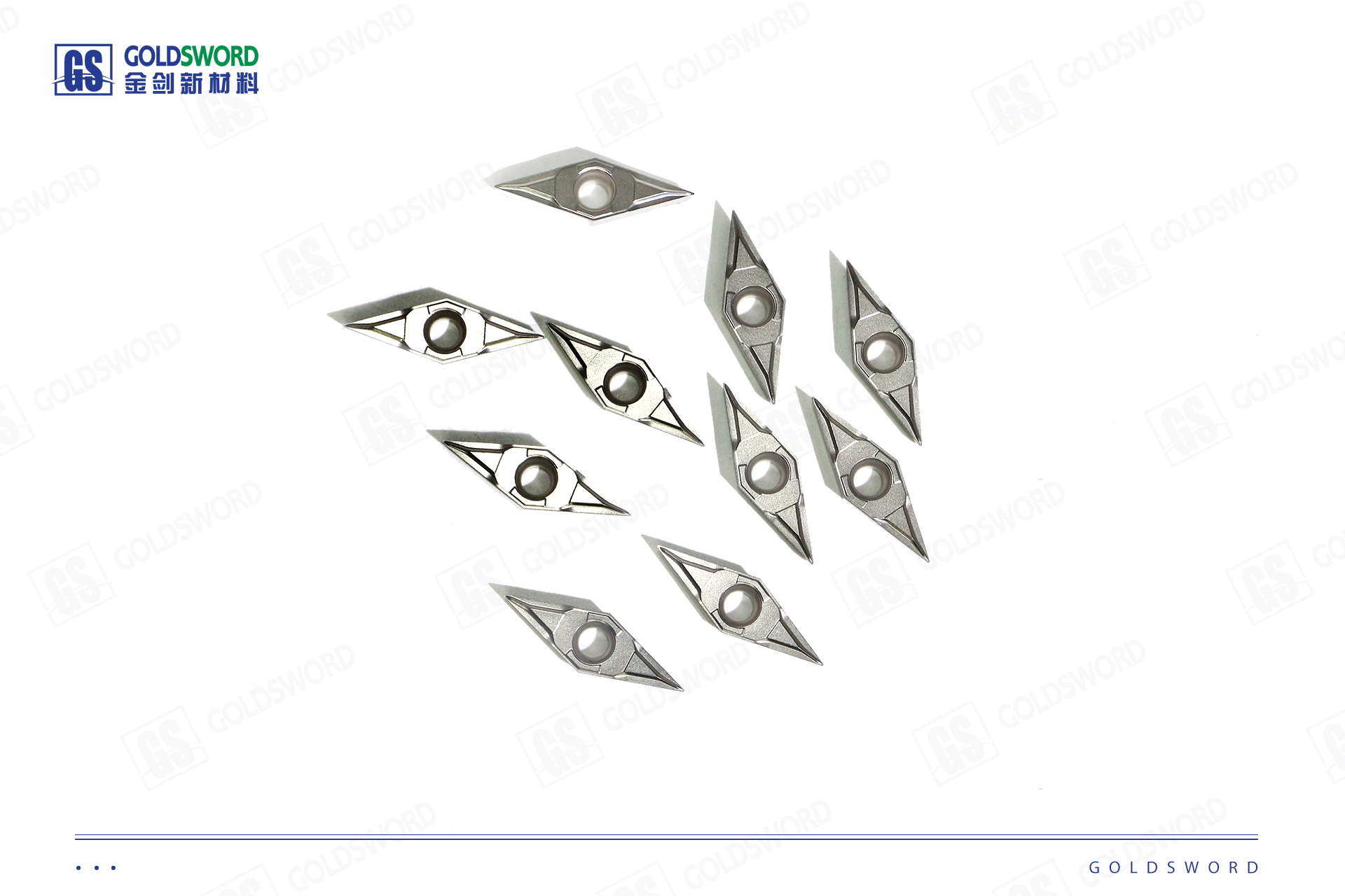 Diamond-shaped perforated CNC insert
