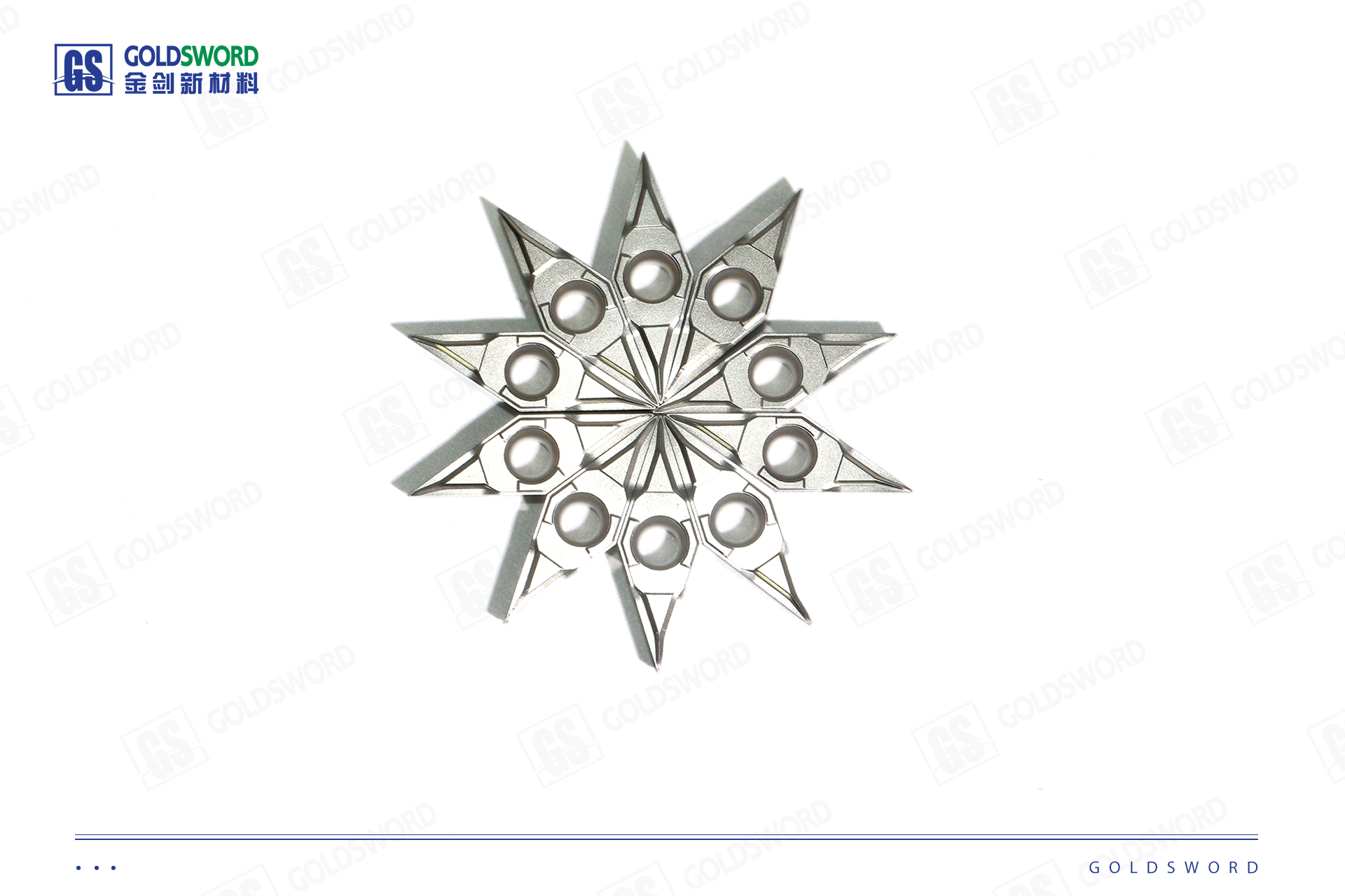 Diamond-shaped perforated CNC insert