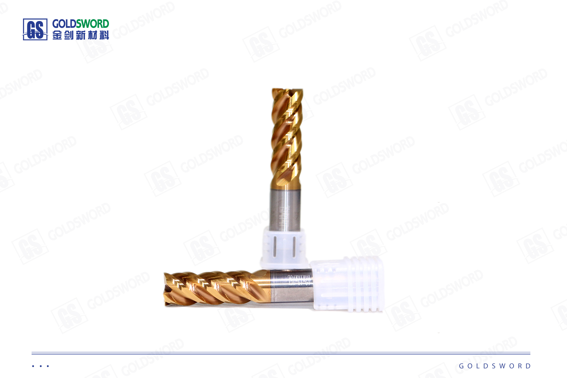 4-edge flat bottomed hard alloy end mill HRC58° 12×30×D12×75L