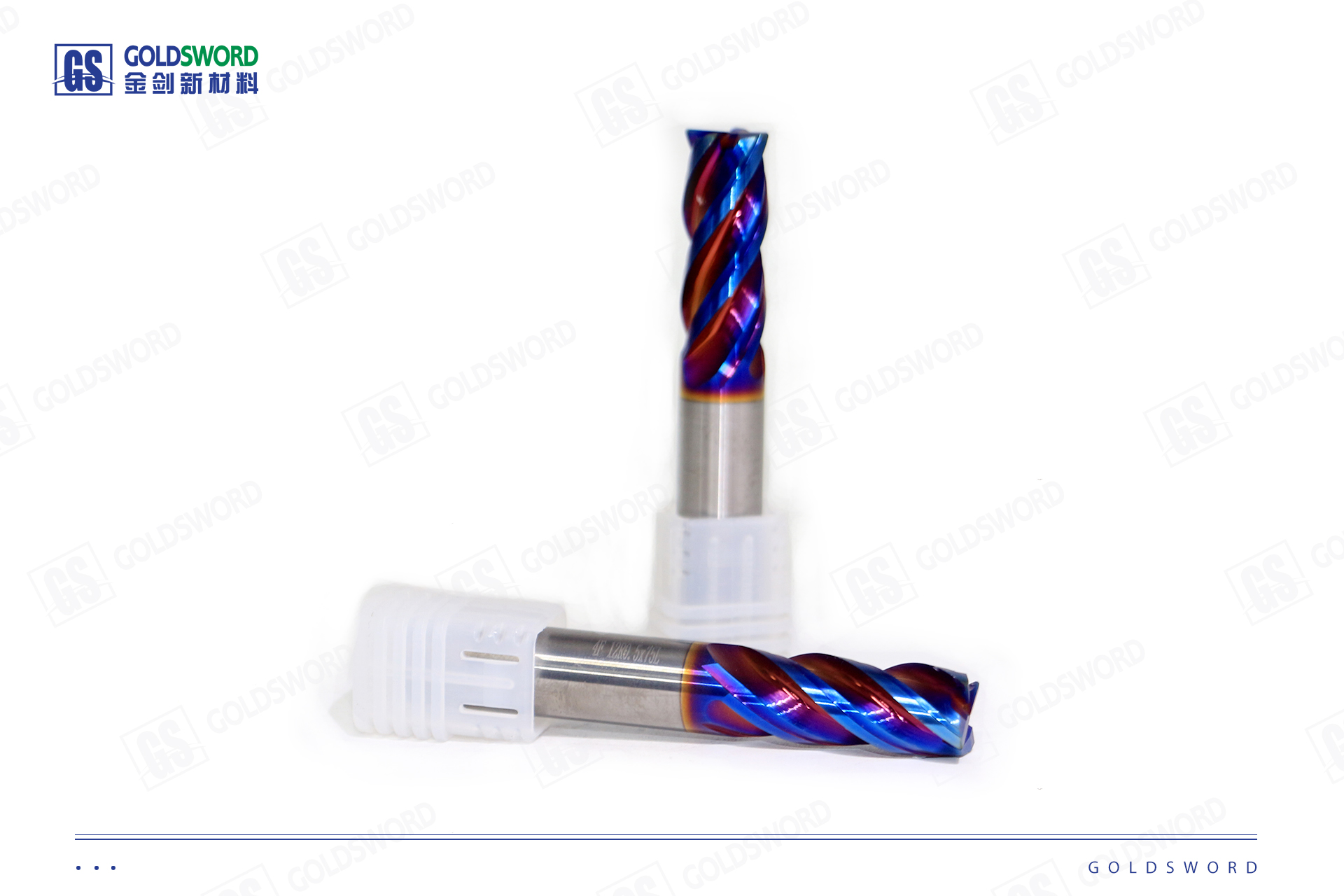 4F R0.5 Corner Radius Carbide End Mill D12×30×D10×75L